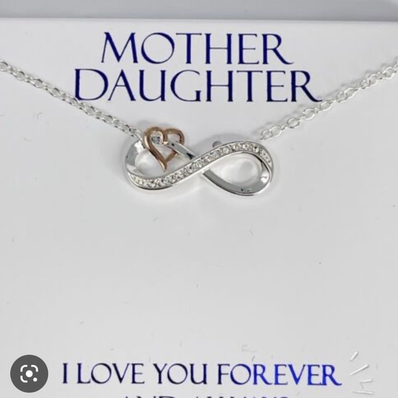 Mother & Daughter Infinity Pendant Necklace - Picture 2 of 6